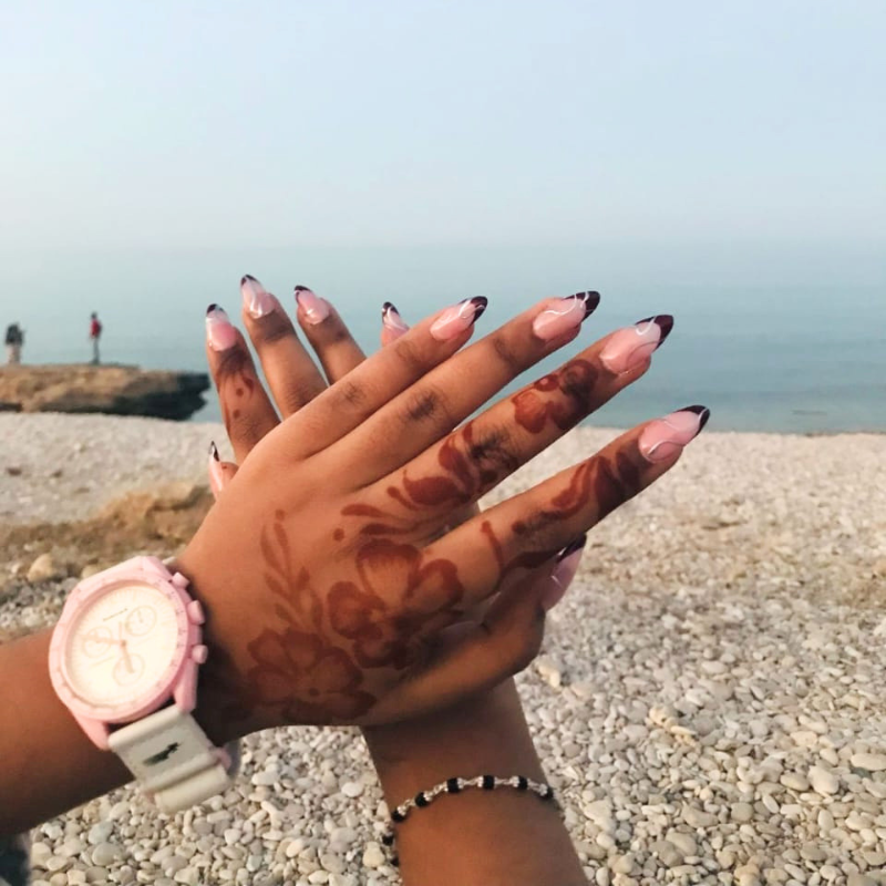 Beautiful nail art by Naziyas Makeover